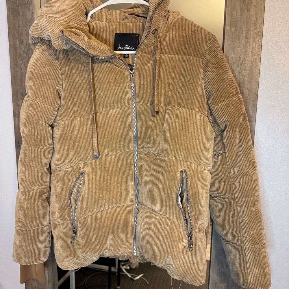 Sam Edelman puffer jacket size XS camel color